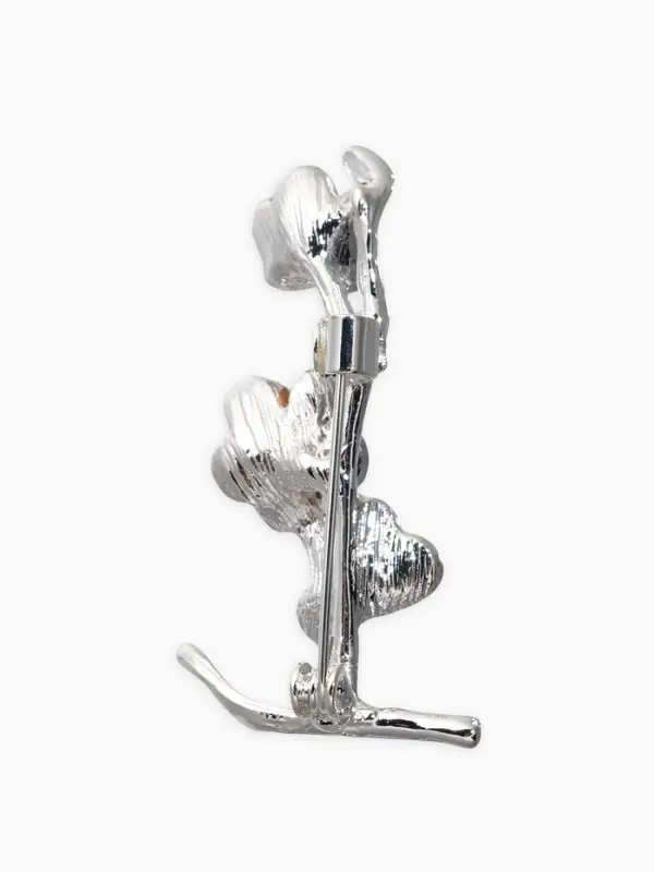 Брошь &laquo;Ветка Сакуры&raquo;, цвет кофейный