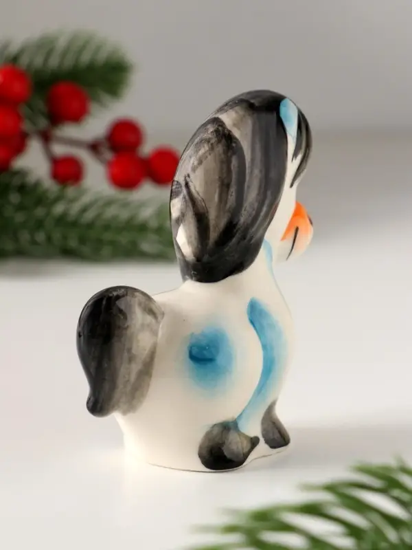 Сувенир Лошадь Василиса,8х6,5х3,5см ,гжель, цвет