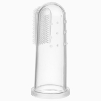 Прорезыватель - массажер детский в контейнере, 3 в 1, на палец, силиконовый от 3 мес.