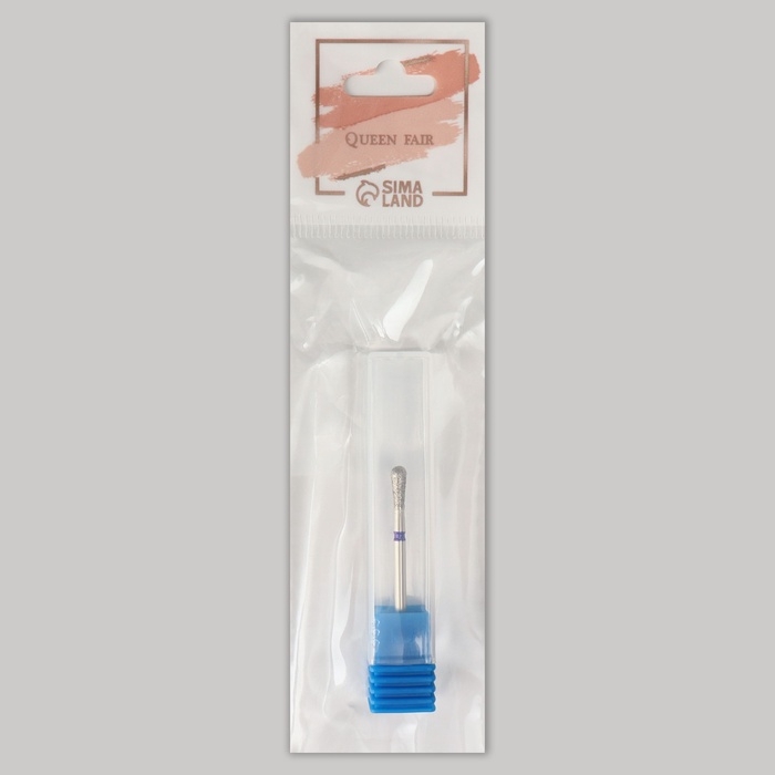 Фреза алмазная для маникюра &laquo;Обратный конус&raquo;, средняя зернистость, 3,3 &times; 7 мм