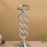 Подсвечник "Чейн" 15,5х15,5х41 см, алюминий
