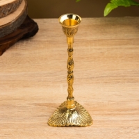 Подсвечник &laquo;Павлиний хвост&raquo;, латунь, 7&times;7&times;19 см