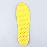 Стельки для обуви, влаговпитывающие, дышащие, р-р RU 37 (р-р Пр-ля 41), 24,5 см, пара, цвет чёрный/жёлтый