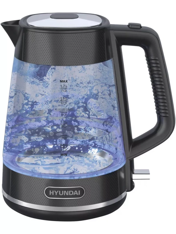 Чайник HYK-G3503 1,7л 2200Вт черный (стекло)