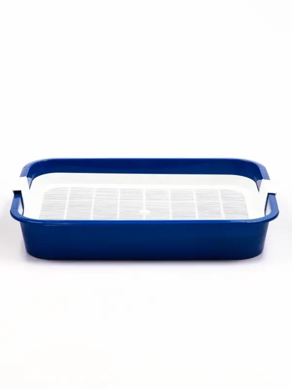 Туалет "Белла мини" для кошек, с сеткой, 35 х 26  х 6 см, Синий