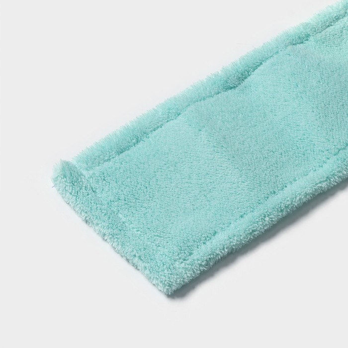 Насадка для плоской швабры Доляна &laquo;Пастель&raquo;, микрофибра, 42&times;12 см, цвет мятный