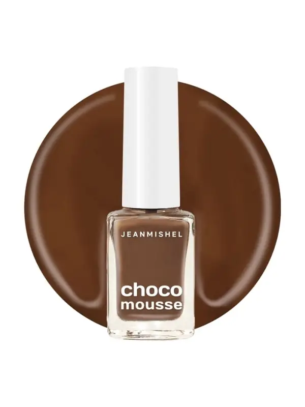 Лак для ногтей молочный шоколад Jeanmishel глянцевый тон 464, 6 мл