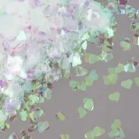 Конфетти &laquo;Сердце&raquo; перламутровый, хамелеон, 1.5 см, 50 г