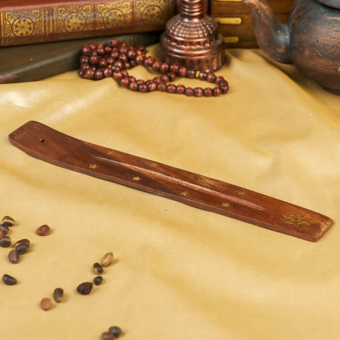 Подставка под благовония Подставка под благовония "Штурвал" дерево 26х3,5х0,5 см