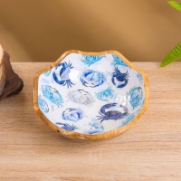 Салатник "Крабы" дерево манго 20х20х8 см