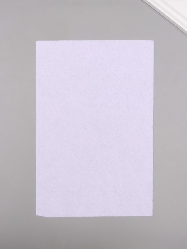 Фетр мягкий 1.5 мм "Белый" набор 5 листов 20х30 см