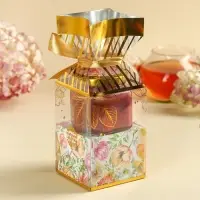 Подарочный набор &laquo;Самой прекрасной&raquo;: крем-мёд с черникой 120 г., чай 50 г.