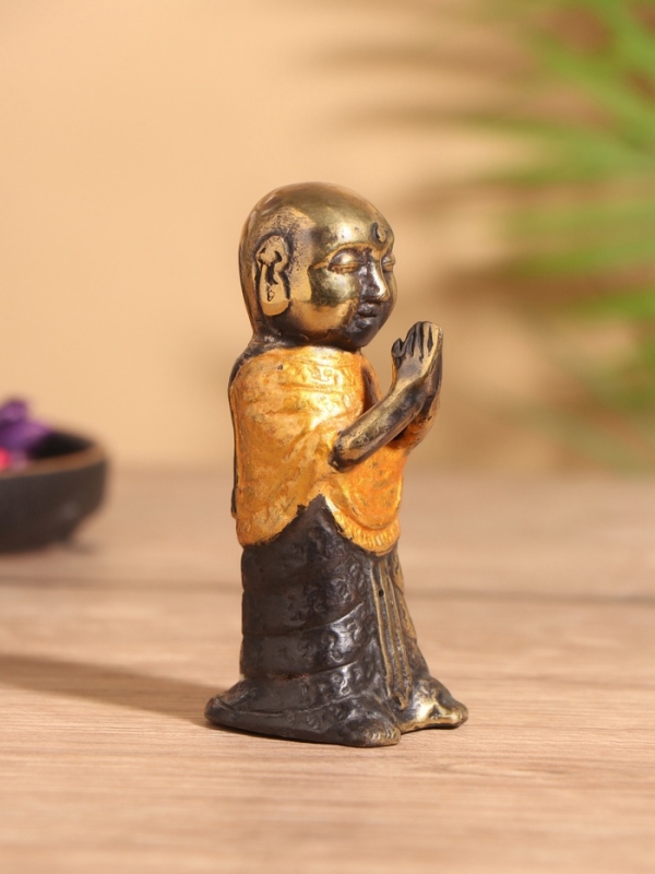 Сувенир бронза "Монах" 4х5х9 см