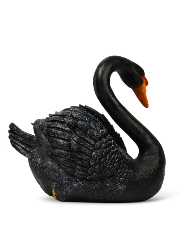 Садовая фигура из полистоуна &laquo;Лебедь&raquo;, 34&times;25&times;40 см