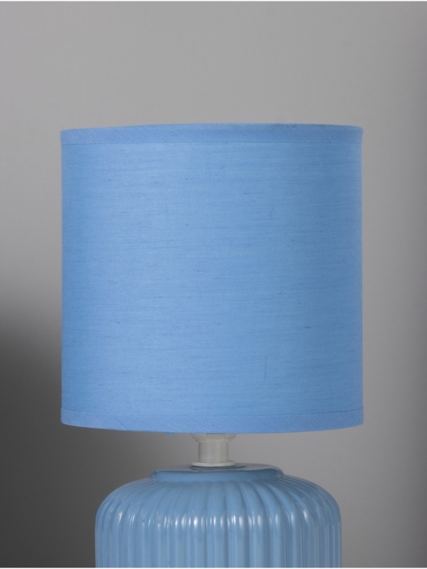 Лампа настольная "Муза" 40Вт Е14 синий 13х13х23см