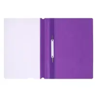 Папка-скоросшиватель Calligrata, А4, 120 мкм, фиолетовая, прозрачный верх