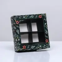 Коробка для 4 конфеты, &laquo;23 Февраля&raquo; 12.6&times;12.6&times;3.5 см