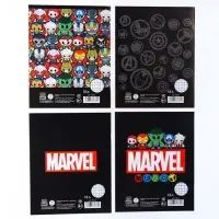 Тетрадь в клетку 18 листов, 5 видов МИКС, обложка мелованный картон, &laquo;Мстители&raquo;