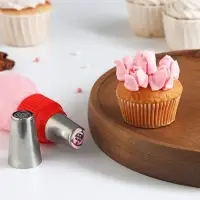 Насадка кондитерская &laquo;Тюльпан&raquo;, d=3 см, выход 1,8 см, нержавеющая сталь