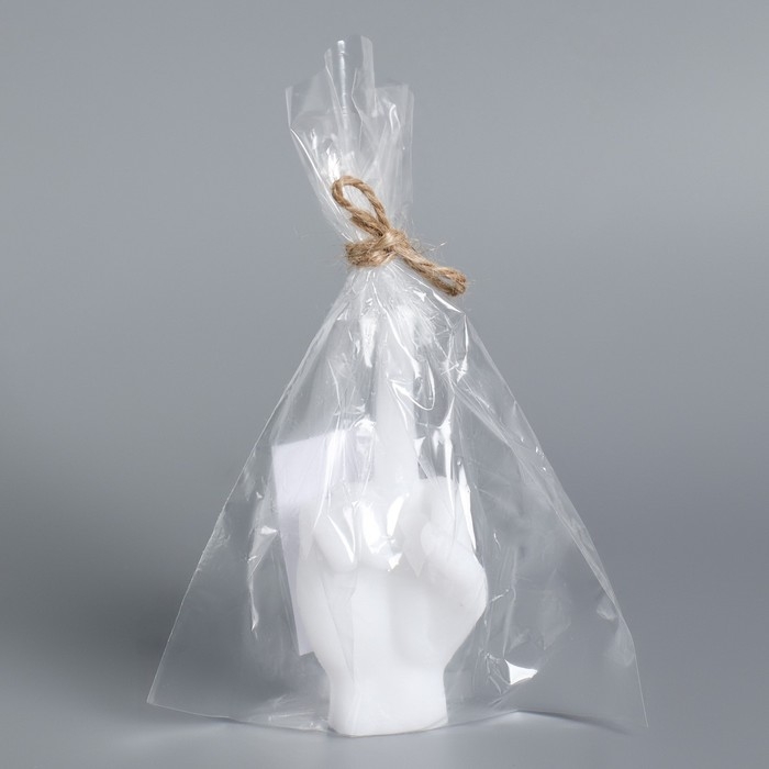 Свеча фигурная "Рука-фак", 10х4 см,белая