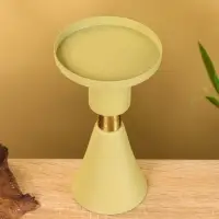 Подсвечник на 1 свечу текстурный "Оливковый" 10,5х10,5х19,5 см