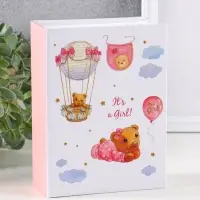 Фотоальбом "Моя малышка", розовый, 100ф 10X15см, ПП карм.