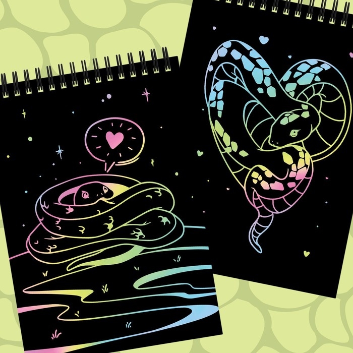 Книга &laquo;Змеиные гравюры&raquo;, 8 картин, со штихелем