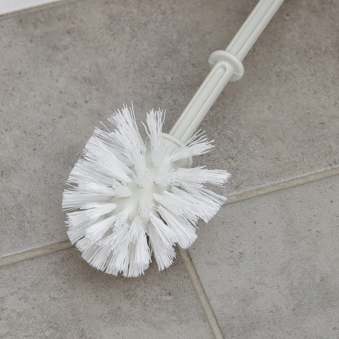 Ёршик для туалета &laquo;Флора&raquo;, 14&times;41&times;41 см, цвет белый