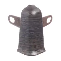 Угол наружный (внешний) &laquo;Деконика&raquo;, с крепежом для плинтуса, 55 мм, 303 венге темный