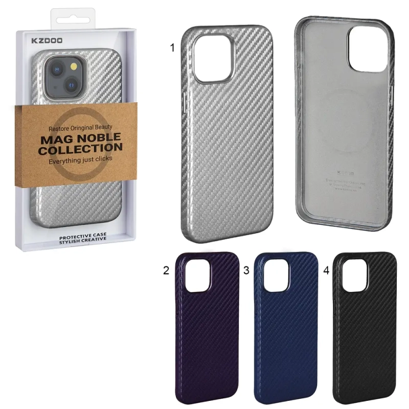 Чехол iPhone 15 Mag Noble Collection Carbon K-DOO