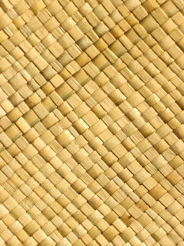 Сумка плетёная на молнии из пандана 35х12х40 см, светло-коричневый