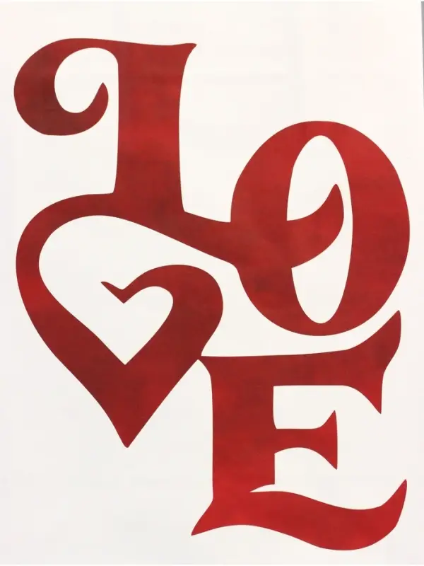 Пакет подарочный крафт Love 15&times;8&times;21 см