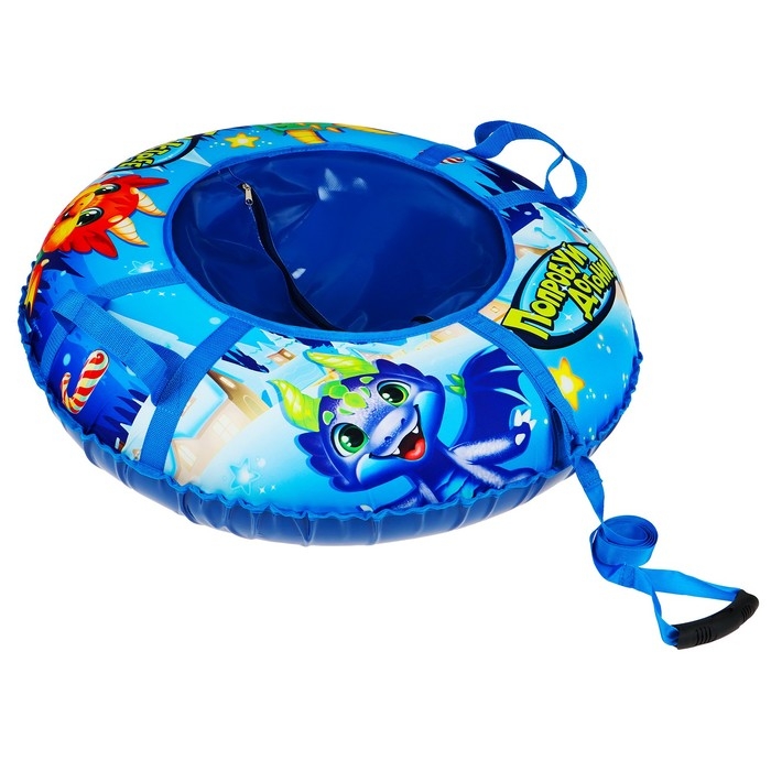 Тюбинг-ватрушка Winter Star &laquo;Дино&raquo;, диаметр чехла 83 см