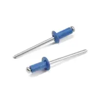 Заклёпки ТУНДРА krep, вытяжные, алюминий-сталь, 4&times;10 мм, синие, 50 шт.