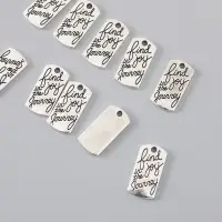 Металлический элемент, декоративная подвеска &laquo;Арт Узор. Жетон в путешествие&raquo;, серебро, 2&times;1 см