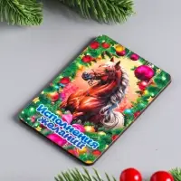 Магнит новогодний "Исполнения желаний" 9,5х6,5 см