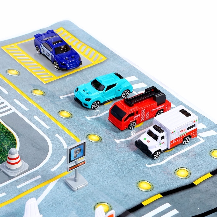 Парковка детская &laquo;Аэропорт&raquo;, подвижные элементы, с аксессуарами