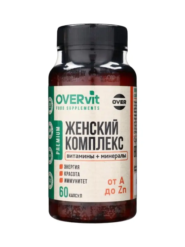 Женский комплекс "OVER WOMEN" OVERvit, 60 капсул