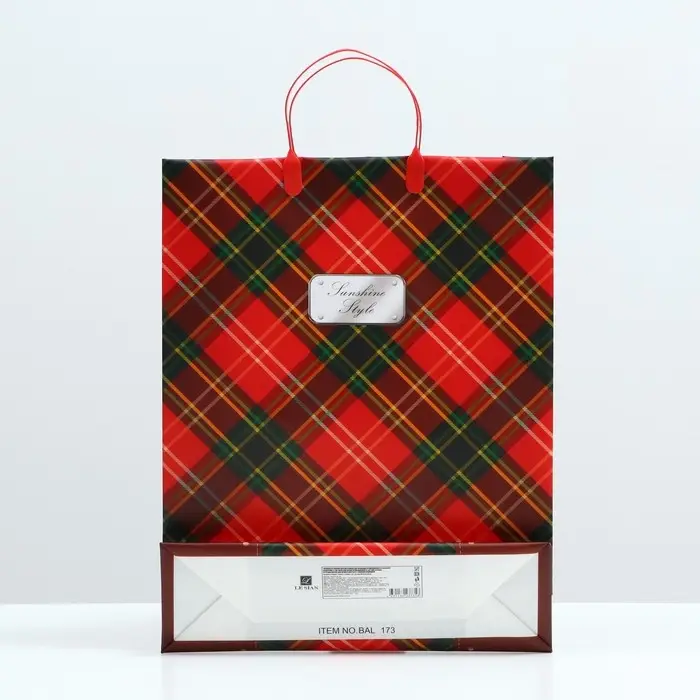 Пакет "Шотландия", мягкий пластик, 40 x 32 см, 120 мкм