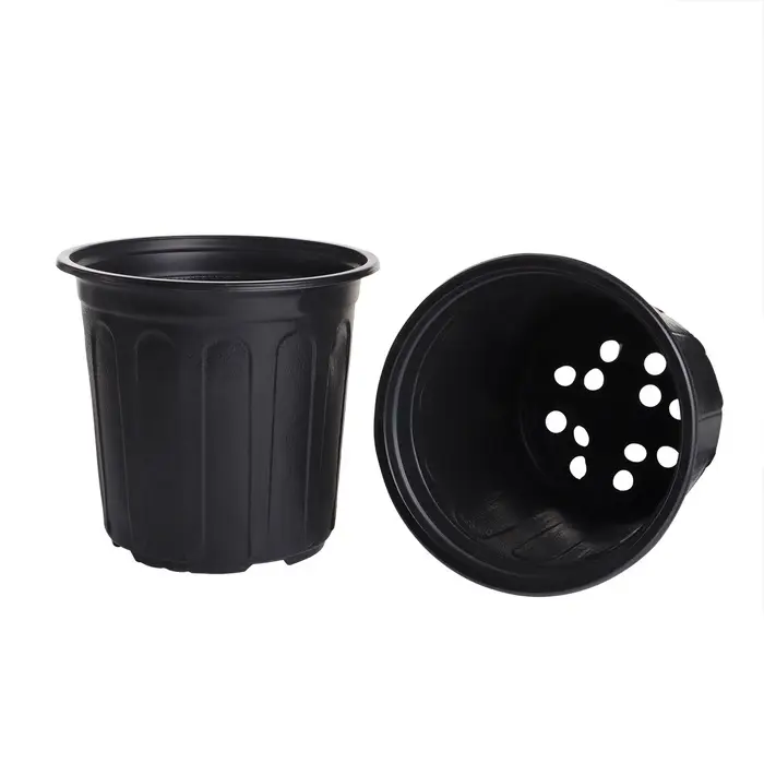 Горшок для рассады, 2 л, d=16 см, h=15 см, мягкий пластик, чёрный, Greengo