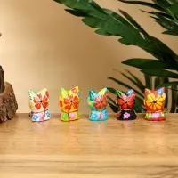 Набор сувенирный "Котята" дерево (5 штук), 4 см