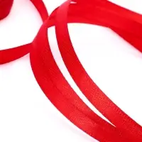 Лента атласная, 6 мм, 23&plusmn;1 м, красная №26