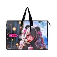 Папка А2 , 650х470х100 мм, deVENTE "I Love Anime", с ручками, пластиковая, молния сверху, внутренний карман