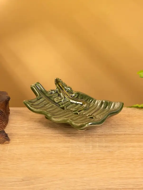 Мыльница &laquo;Геккон&raquo;, 13&times;8&times;3.5 см, керамика, зелёная