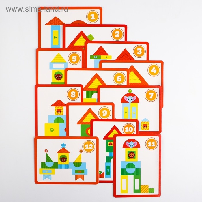 Детская развивающая игра EVA &laquo;Маленький строитель 1&raquo;, изучение форм / цветов, виды МИКС, Крошка Я