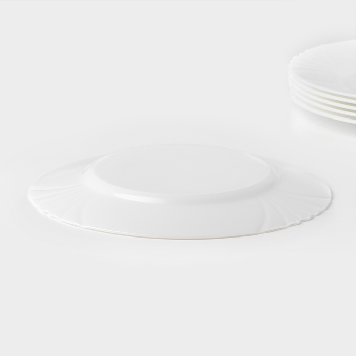 Тарелка десертная из стеклокрамики &laquo;CADIX&raquo;, 19,5 см, цвет белый