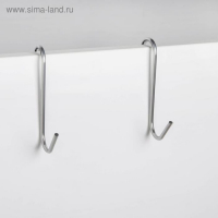 Полка навесная для душевой кабины 2-х ярусная "Лагуна", цвет хром