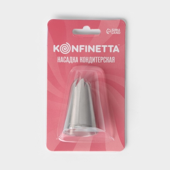 Насадка кондитерская KONFINETTA &laquo;Закрытая роза&raquo;, d=3 см, выход 1 см, нержавеющая сталь