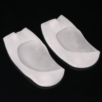 Подследники на стопу с разделителями, универсальные, силиконовые, 18,5 &times; 9 см, пара, цвет белый
