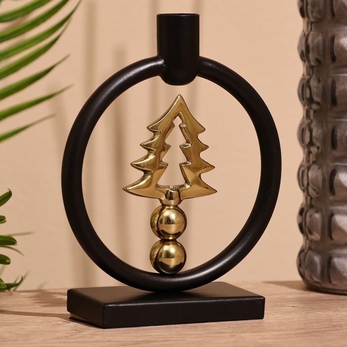 Подсвечник "Ёлочка" 18 см, металл